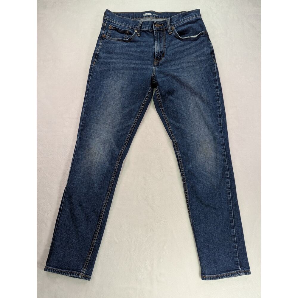 Old Navy Size 30W 30L Athletic Built-In Flex Dark Wash Straight Leg Jeans